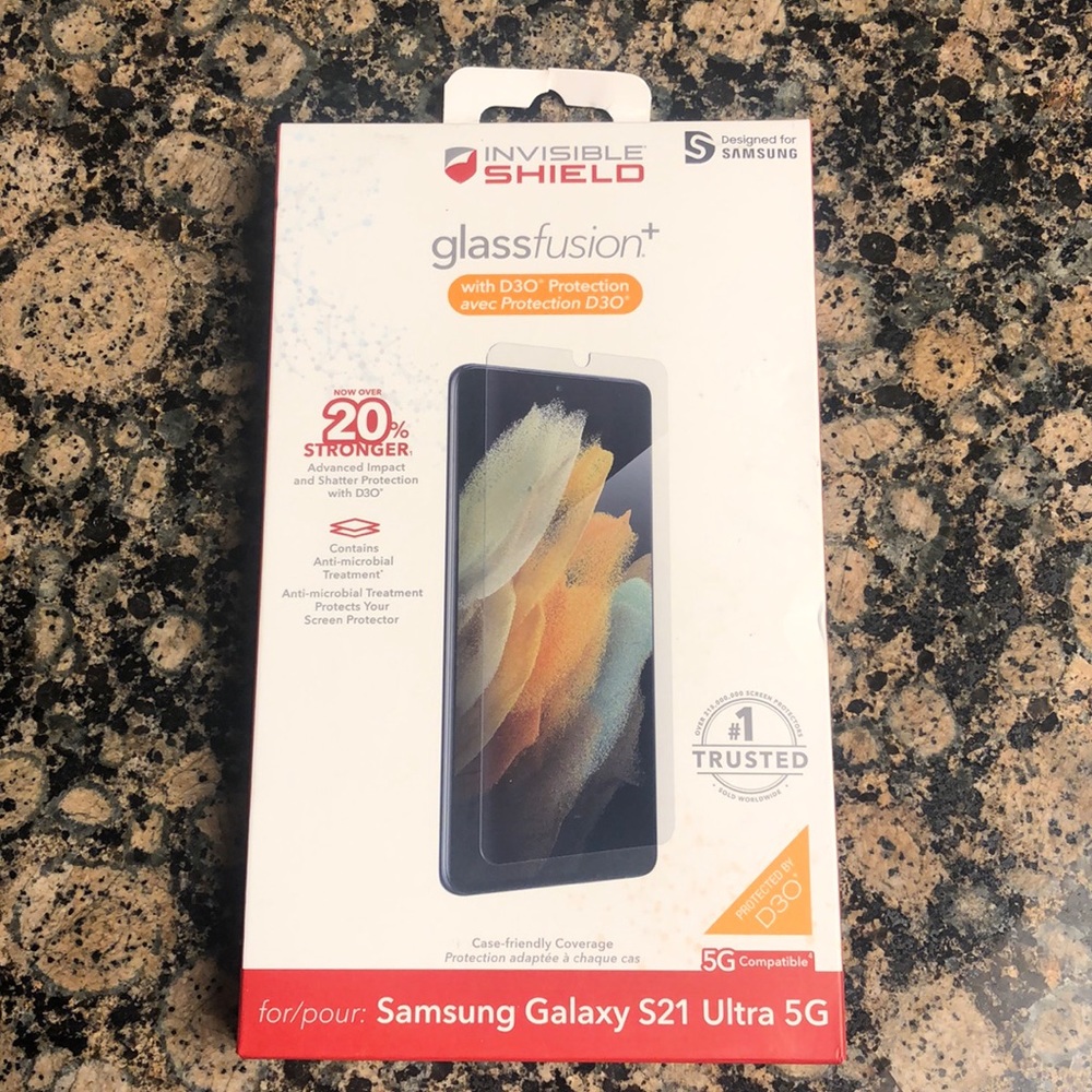 NIB ZAGG Invisible Shield Fusion+ D30 for Samsung Galaxy S21 ULTRA 5G